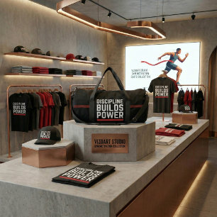 Discipline Bouwt Kracht Gym Motivatie Tas