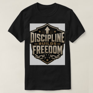 Discipline Bouwt Vrijheid Motivatie Succes Min T-shirt