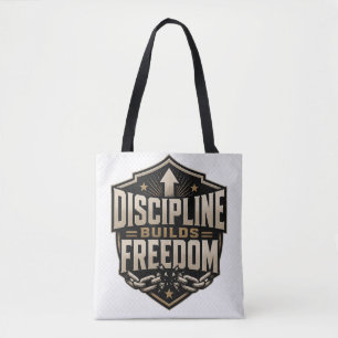 Discipline Bouwt Vrijheid Motivatie Succes Min Tote Bag