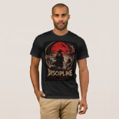 Discipline Bouwt Vrijheid – Samurai Krijger T-Shir T-shirt (Voorkant volledig)