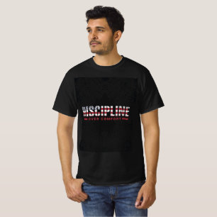 Discipline Boven Comfort Patriotische Fitness Me T-shirt