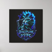 Discipline Boven Hype Bitcoin Crypto Mentaliteit O Canvas Afdruk (Voorkant)