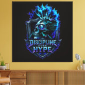 Discipline Boven Hype Bitcoin Crypto Mentaliteit O Canvas Afdruk (Insitu (Woonkamer))