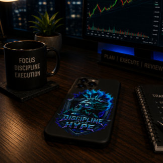 Discipline Boven Hype Bitcoin Crypto Mentaliteit O Case-Mate iPhone Case