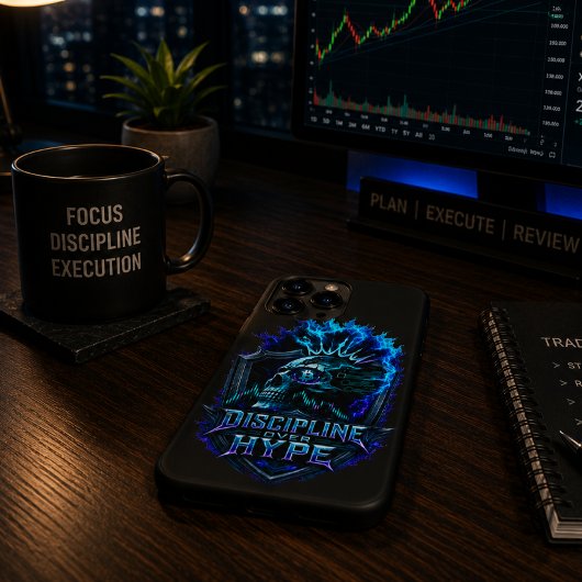Discipline Boven Hype Bitcoin Crypto Mentaliteit O Case-Mate iPhone Case
