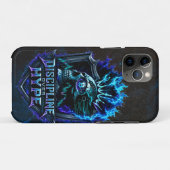 Discipline Boven Hype Blauwe Grunge Bitcoin Case-Mate iPhone Case (Achterkant (horizontaal))