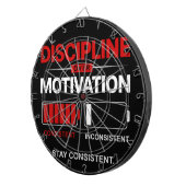 Discipline Boven Motivatie – Blijf Consistent | Se Dartbord (Voorkant Rechts)