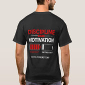 Discipline Boven Motivatie – Blijf Consistent | Se T-shirt (Achterkant)