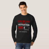Discipline Boven Motivatie – Blijf Consistent | Se T-shirt (Voorkant volledig)