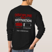 Discipline Boven Motivatie – Blijf Consistent | Se T-shirt (Achterkant)