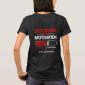 Discipline Boven Motivatie – Blijf Consistent | Se T-shirt (Achterkant)