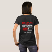 Discipline Boven Motivatie – Blijf Consistent | Se T-shirt (Achterkant volledig)