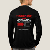 Discipline Boven Motivatie – Blijf Consistent | Se Tri-Blend Shirt (Achterkant volledig)