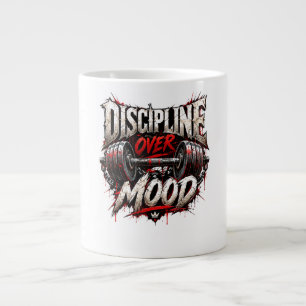 Discipline Boven Motivatie – Fitness Workout T Grote Koffiekop