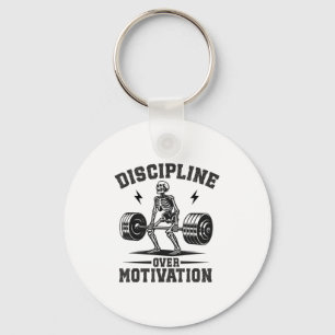 Discipline Boven Motivatie Gym Motivatie Training Sleutelhanger