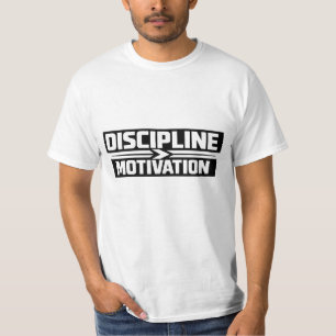 Discipline Boven Motivatie Gym T-Shirt MiT-Shirt