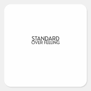 Discipline Boven Motivatie Krachtige Minimalistisc Vierkante Sticker