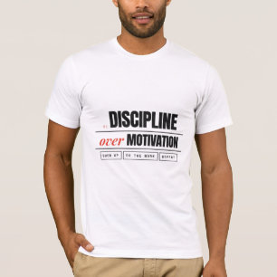 Discipline boven motivatie Retro fitness Bella Can T-shirt