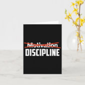 Discipline boven motivatie Sigma-mentaliteit Weers Kaart (Gele Bloem)