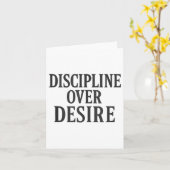 Discipline boven verlangen _ Stoïcijnse Motivatie  Kaart (Gele Bloem)