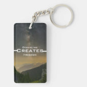 Discipline Creates Freedom Sleutelhanger (achterkant)