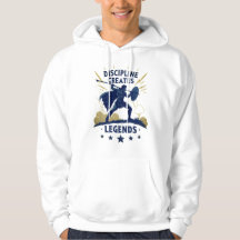 Discipline Creëert Legenden Hoodie – Motiverend