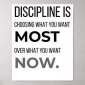 Discipline – De kunst om prioriteiten te stellen Poster (Voorkant)