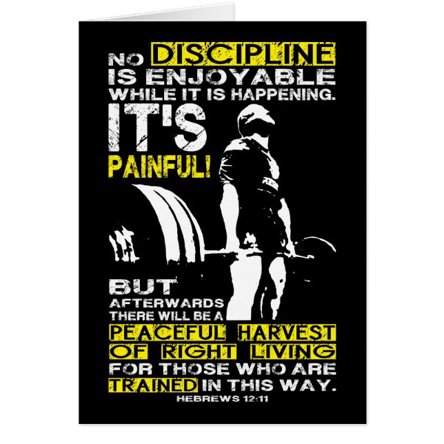 DISCIPLINE - Deadlift Workout Motivatie (Voorkant)