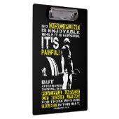 DISCIPLINE - Deadlift Workout Motivatie Klembord (Rechts)