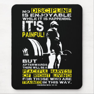 DISCIPLINE - Deadlift Workout Motivatie Muismat