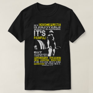 DISCIPLINE - Deadlift Workout Motivatie T-shirt