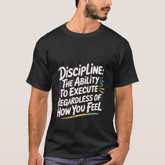 Discipline Doe het toch - T-shirt (Voorkant)