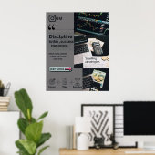 Discipline en trendbeheersing poster (Thuiskantoor)