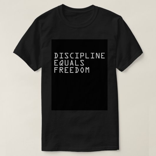 DISCIPLINE EQUALS FREEDOM 2 Art Board Print T-shirt (Design voorkant)