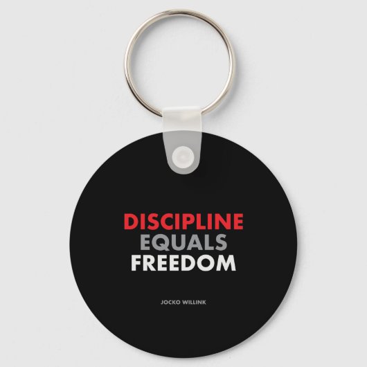 "Discipline Equals Freedom" Jocko Willink Sleutelhanger (Voorkant)