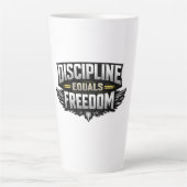 Discipline Equals Freedom – Motivational Design  Latte Mok (Voorkant)
