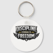 Discipline Equals Freedom – Motivational Design  Sleutelhanger (Voorkant)