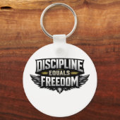 Discipline Equals Freedom – Motivational Design  Sleutelhanger (Voorkant)