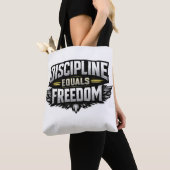 Discipline Equals Freedom – Motivational Design  Tote Bag (Dichtbij)