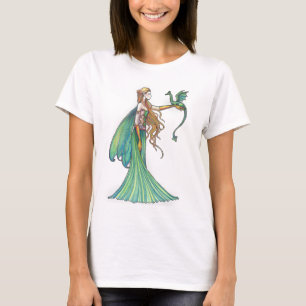 Discipline Green Fairy Dragon door Molly Harrison T-shirt