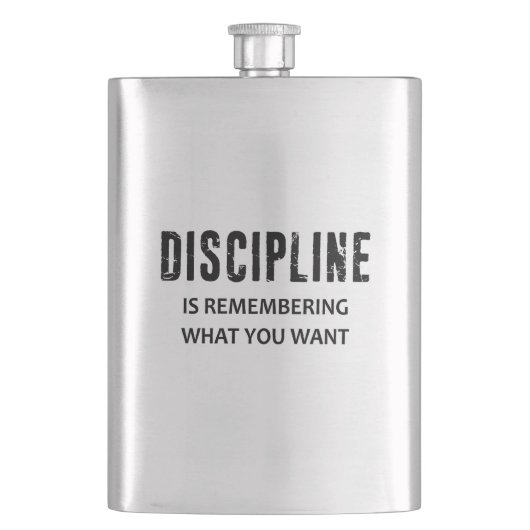 Discipline herinnert zich wat je wilt flacon (Voorkant)