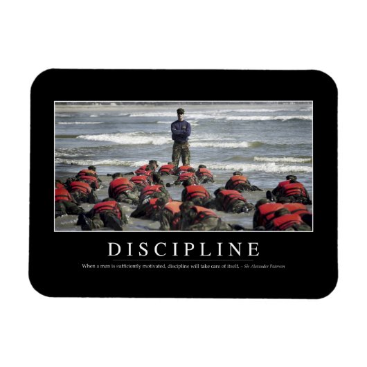 Discipline: Inspirerend prijsopgave Magneet (Horizontaal)