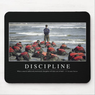 Discipline: Inspirerend prijsopgave Muismat