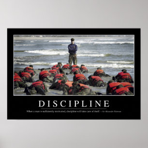 Discipline: Inspirerend prijsopgave Poster