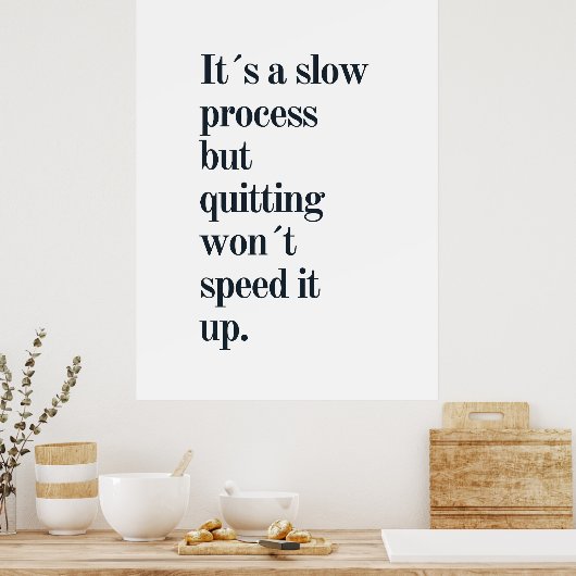 Discipline Inspirerend Quote Poster (Keuken)