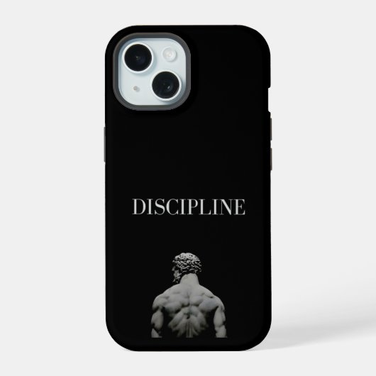 discipline iPhone 15 case (Achterkant)