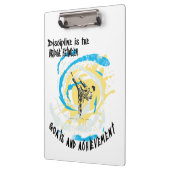 Discipline is de brug tussen doelen en vechtkunst klembord (Links)