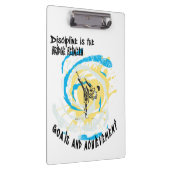 Discipline is de brug tussen doelen en vechtkunst klembord (Rechts)