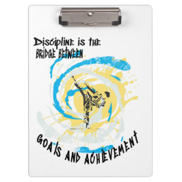 Discipline is de brug tussen doelen en vechtkunst klembord