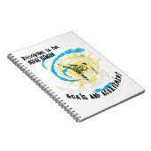 Discipline is de brug tussen doelen en vechtkunst notitieboek (Rechterzijde)